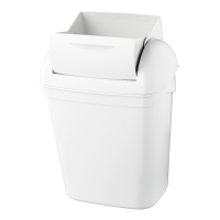 PlastiQline Hygiënebak 8 liter, wit