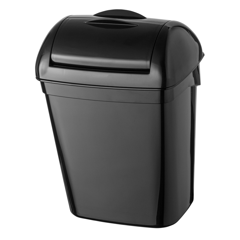 PlastiQline Hygiënebak 8 liter, zwart