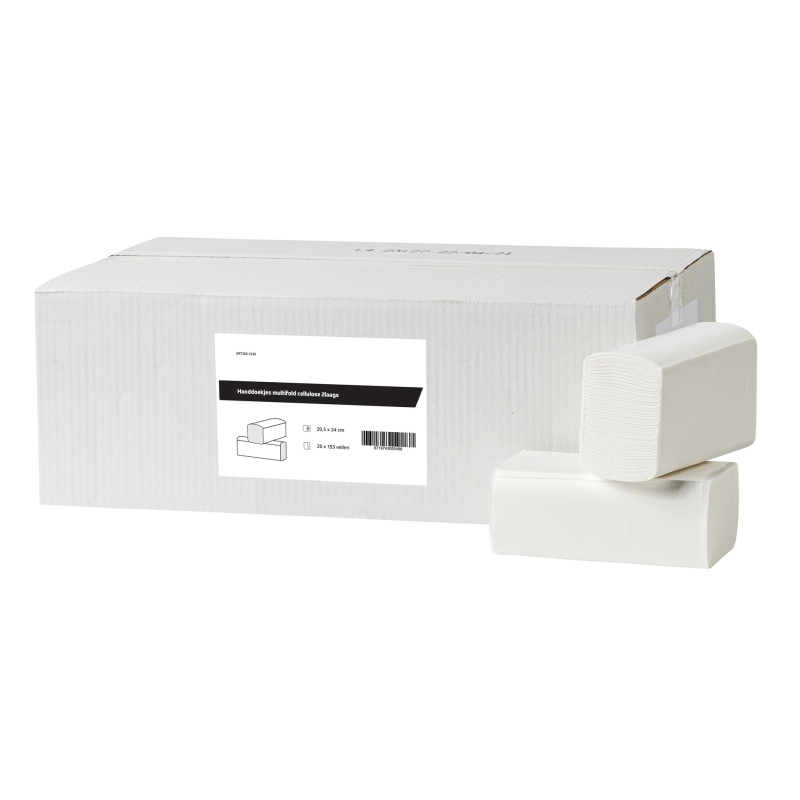 Papieren handdoekjes Multifold celluse 2-laags