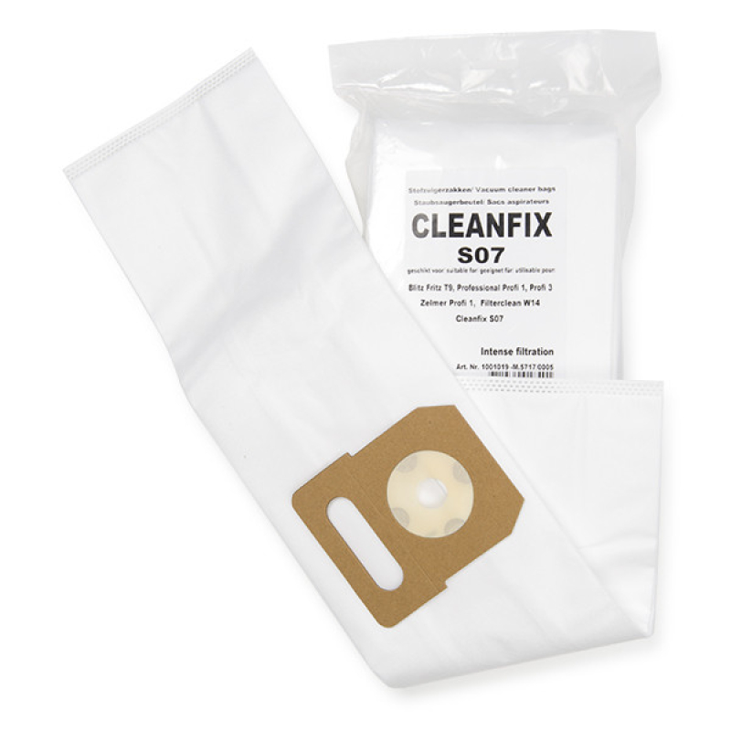 Stofzak Cleanfix S 07, fleece 5 stuks