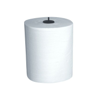 Papieren handdoekrol Matic, 2-laags, wit, cellulose 150 meter