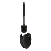 GreenBrush®, toiletborstelgarnituur, zwart